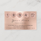 ネイルアーティストロイヤリティカードマニキュアデバラフィディレ 名刺 (裏面)