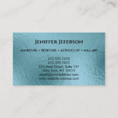 ネイルアーティストロイヤリティ名刺 予約カード (裏面)