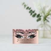 ネイルアーティストワックスドリップバララッシュメイクアップピンクグリーン 名刺 (スタンド正面)