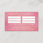 ネイルアーティストワードアートジェントルパステルバラ 名刺 (裏面)