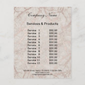 ネイルアーティスト事業チラパーソナライズされたー チラシ (裏面)