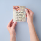 ネイルアーティスト事業チラパーソナライズされたー チラシ (手)