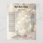 ネイルアーティスト事業チラパーソナライズされたー チラシ (裏面)