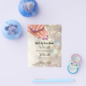 ネイルアーティスト事業チラパーソナライズされたー チラシ (シングル)