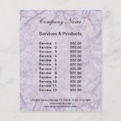 ネイルアーティスト事業チラパーソナライズされたー チラシ (裏面)