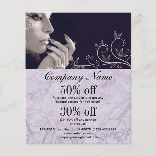 ネイルアーティスト事業チラパーソナライズされたー チラシ (正面)