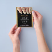 ネイルアーティスト事業チラパーソナライズされたー チラシ (手)