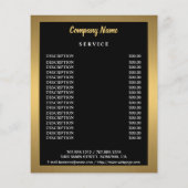 ネイルアーティスト事業チラパーソナライズされたー チラシ (裏面)