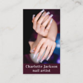 ネイルアーティスト写真QRコード名刺 名刺 (正面)