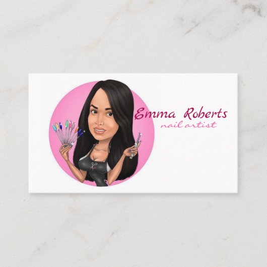 ネイルアーティスト名刺 名刺 (正面)