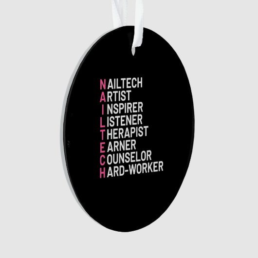 ネイルアーティスト検査器 オーナメント (正面)