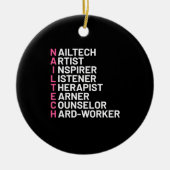 ネイルアーティスト検査器 セラミックオーナメント (正面)