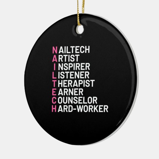 ネイルアーティスト検査器 セラミックオーナメント (左)