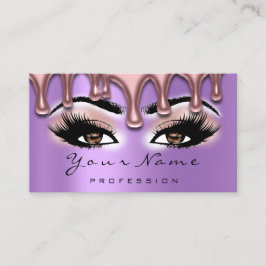 ネイルアーティスト爪、 ネイルラッシュメイクアップピンクパープルブラウン 名刺
