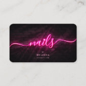 ネイルアーティスト美しいサロンマニキュア爪、 ネイルポーランド 名刺 (正面)