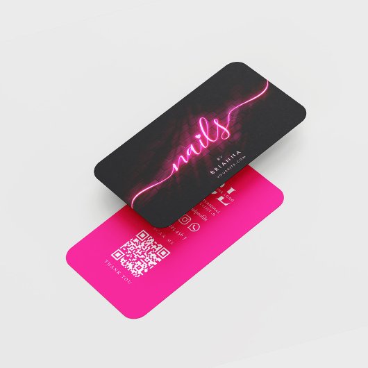 ネイルアーティスト美しいサロンマニキュア爪、 ネイルポーランド 名刺