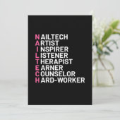 ネイルアーティスト インスパイア 招待状 (スタンド正面)