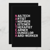 ネイルアーティスト インスパイア 招待状 (正面/裏面)