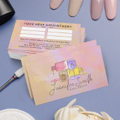 ネイルアーティスト – ウォーターカラーアートパステル 名刺