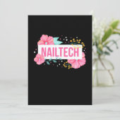 ネイルアーティスト フラワー 招待状 (スタンド正面)