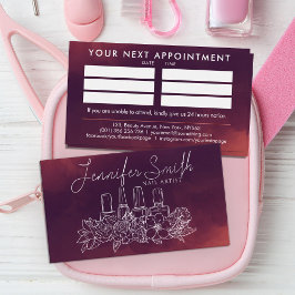 ネイルアーティスト-フローララインアートイラストレーション 名刺