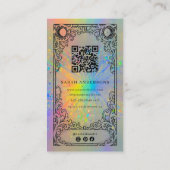 ネイルアーティスト | ホログラフィック セレスチャル ネイル スタジオ 名刺 (裏面)