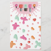 ネイルアーティスト マニキュア ペディキュア サロン 料金表 チラシ (裏面)