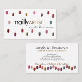 ネイルアーティスト メイクアップ 名刺 (正面/裏面)