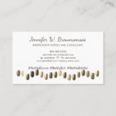 ネイルアーティスト 名刺 (裏面)