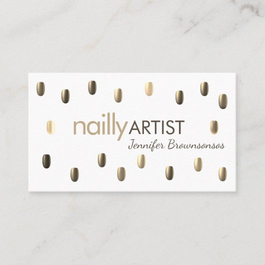 ネイルアーティスト 名刺 (正面)