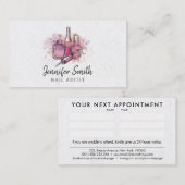 ネイルアーティスト – 水彩アート名刺 名刺 (正面/裏面)