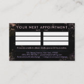 ネイルアーティスト – 水彩画アポイントメント 名刺 (裏面)