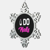 ネイルアーティストDo爪、 ネイル スノーフレークピューターオーナメント (右)