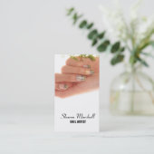 ネイルアートのネイルアーティストのネイルアーチストの美容院 名刺 (スタンド正面)