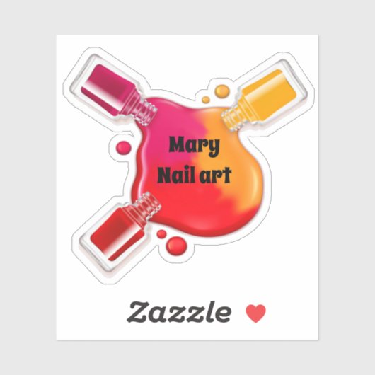 ネイルアートの切り抜き シール (シート)