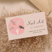 ネイルアートテクニシャン アーティスト ソーシャルメディア 現代の楽しみ 名刺