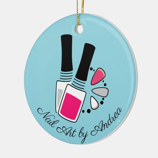 ネイルアートデザインセラミックオーナメント セラミックオーナメント (左)
