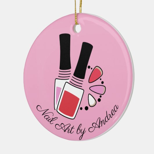 ネイルアートデザインセラミックオーナメント セラミックオーナメント (左)