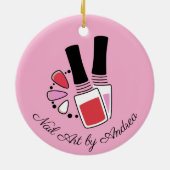 ネイルアートデザインセラミックオーナメント セラミックオーナメント (裏面)