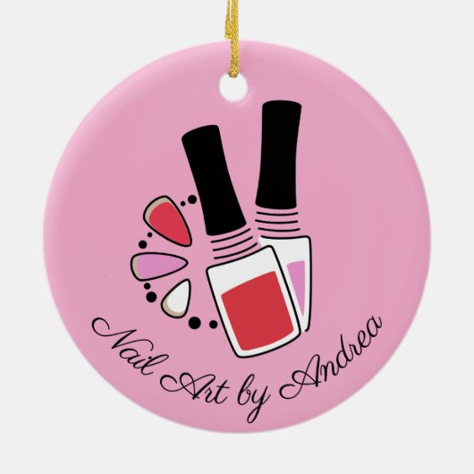 ネイルアートデザインセラミックオーナメント セラミックオーナメント (裏面)