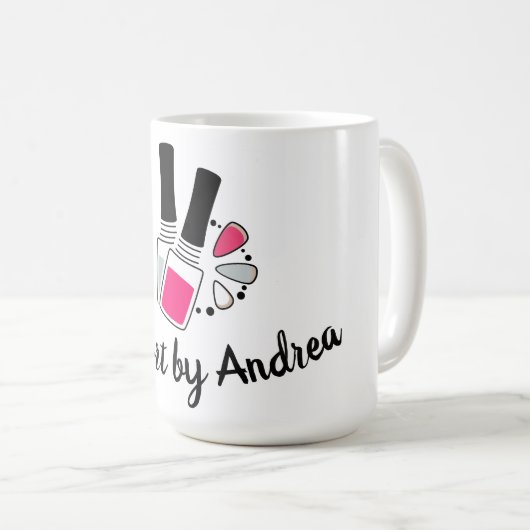 ネイルアートデザイン コーヒーマグカップ (正面右)