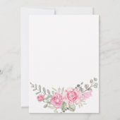 ネイルアートファンシーフローラブライダルシャワー招待 招待状 (裏面)