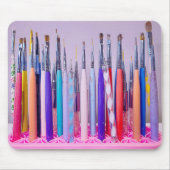 ネイルアートブラシ収集 マウスパッド (正面)