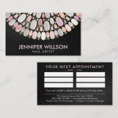 ネイルアートマンダラパールアンドバラ大理石 名刺 (正面/裏面)