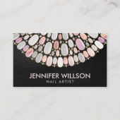 ネイルアートマンダラパールアンドバラ大理石 名刺 (正面)