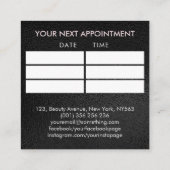 ネイルアートマンダラパールピンクマーブル スクエア名刺 (裏面)