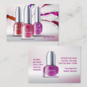 ネイルアート技術者 – トレンディーポーランドボトル 名刺 (正面/裏面)