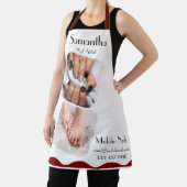 ネイルアート技術者/マニキュリスト編集可能 エプロン (インサイチュ)