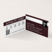 ネイルアート、ネイリスト、ネイルサロンロイヤリティ 名刺 (内部)