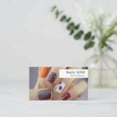 ネイルアート、ネイリスト 名刺 (スタンド正面)